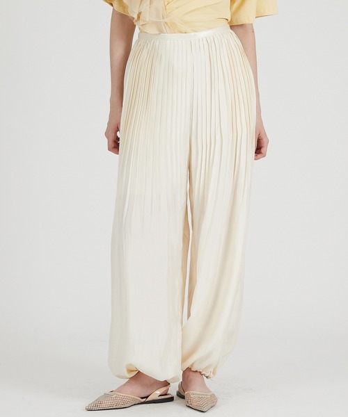 ワイドパンツ パンツ プリテッドバルーンパンツ / Pleated Balloon Pants レディース_1