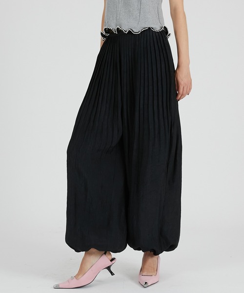 ワイドパンツ パンツ プリテッドバルーンパンツ / Pleated Balloon Pants レディース_11