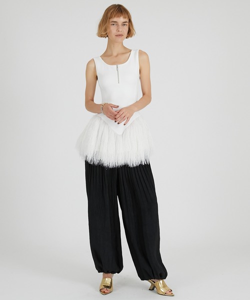 ワイドパンツ パンツ プリテッドバルーンパンツ / Pleated Balloon Pants レディース_4