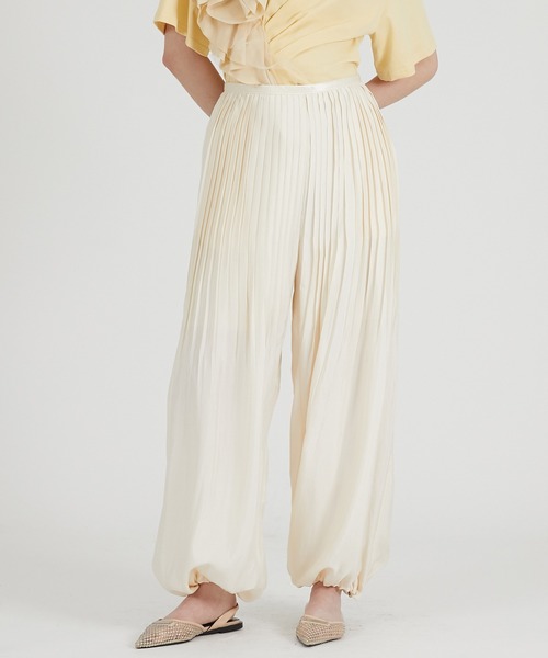 ワイドパンツ パンツ プリテッドバルーンパンツ / Pleated Balloon Pants レディース_17