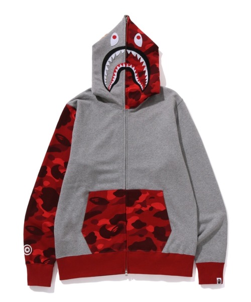 A Bathing Ape パーカー レッド A BATHING APE 「A APE」 ジップアップパーカー MEDIUM レッド