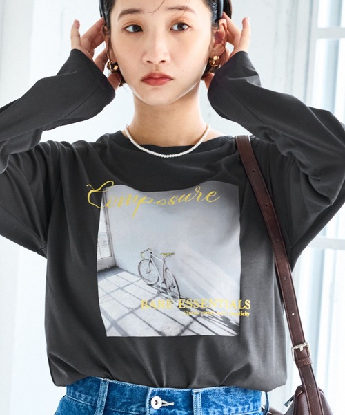 VIS（ビス） tシャツ フォト＆ロゴアソートロングスリーブTシャツ
