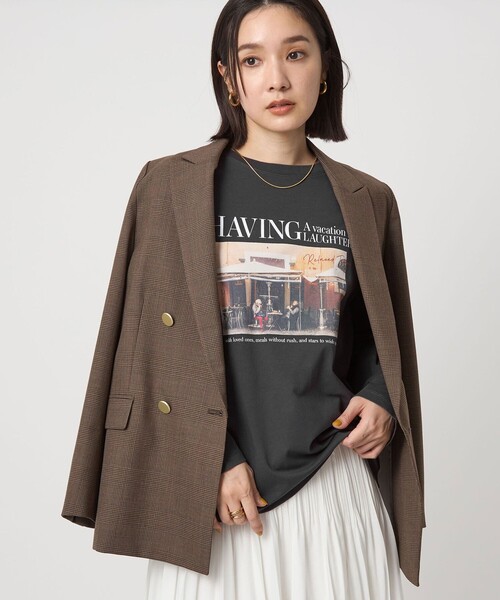 今期購入◎新品未使用♪green label relaxingシャツ☆重ねて冬も green label relaxing（グリーンレーベルリラクシング） tシャツ 「WEB