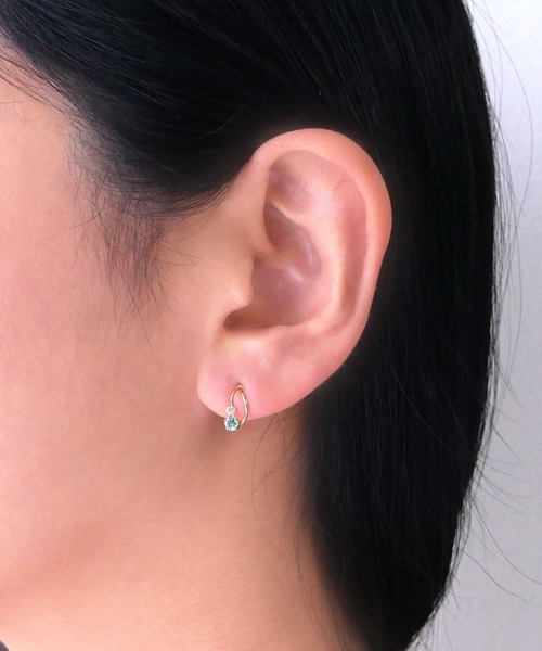 ピアス ブルートパーズ ピアス レディースの画像