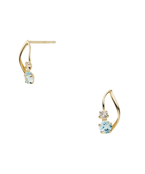 ピアス ブルートパーズ ピアス レディースの画像