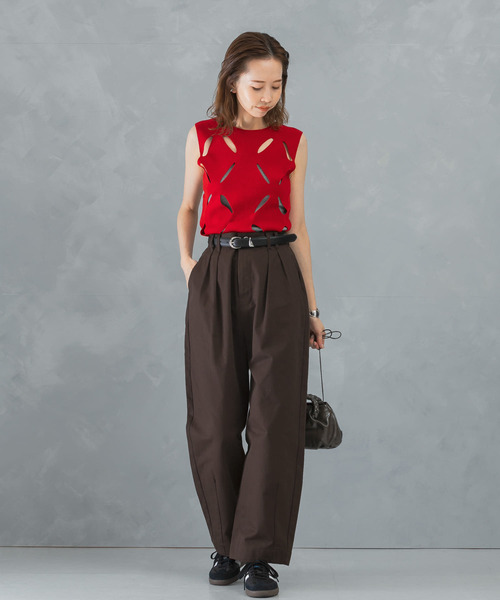 「URBAN RESEARCH ROSSO WOMEN」 チノパンツ 36 ダークブラウン レディース