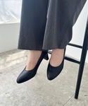 パンプス 通勤靴 ラウンドトゥミドルヒール パ...の詳細画像4