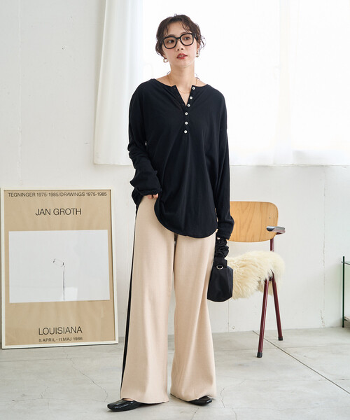FREAK'S STORE パンツ 限定展開 ニット ライン イージーパンツ