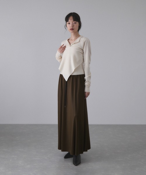 ADAM ET ROPE'（アダムエロペ） スカート エンボスギャザースカート