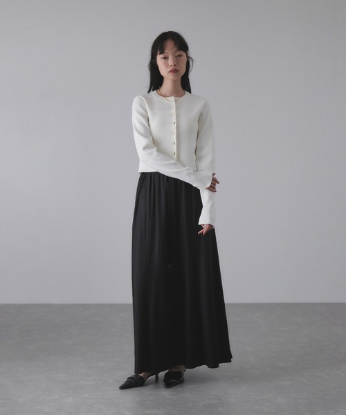 ADAM ET ROPE'（アダムエロペ） スカート エンボスギャザースカート