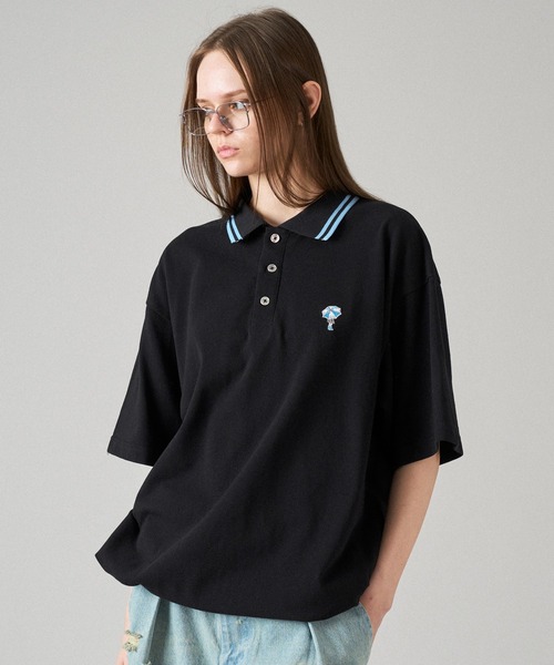 「ONCILY」 半袖ポロシャツ MEDIUM グリーン メンズ_画像8