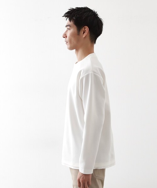 THE SHOP TK tシャツ 「ラクして決まる！」レイヤード風長袖Tシャツ