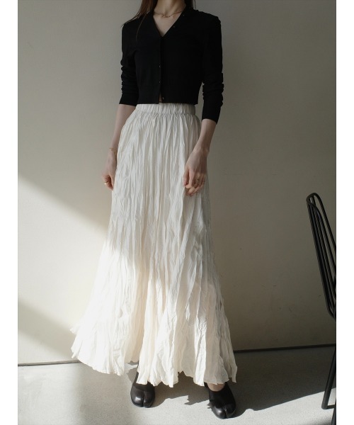 プロフ必読⭐︎さん専用 meri ミーリー マキシフレアスカート ホワイト