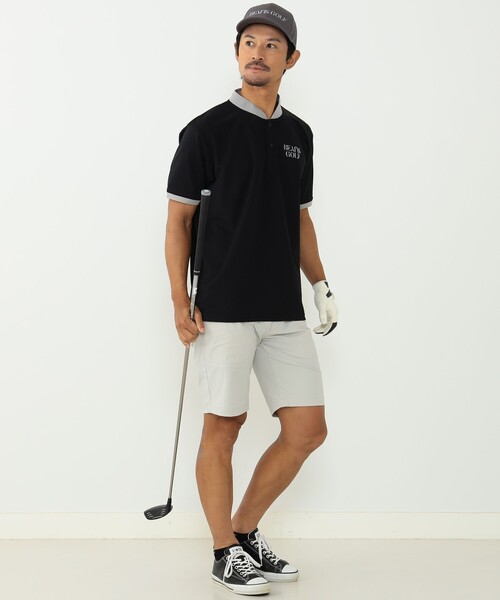 「BEAMS GOLF」 ショートパンツ SMALL ライトグレー メンズの画像