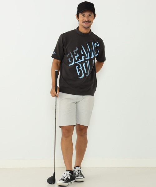 「BEAMS GOLF」 ショートパンツ SMALL ライトグレー メンズの画像