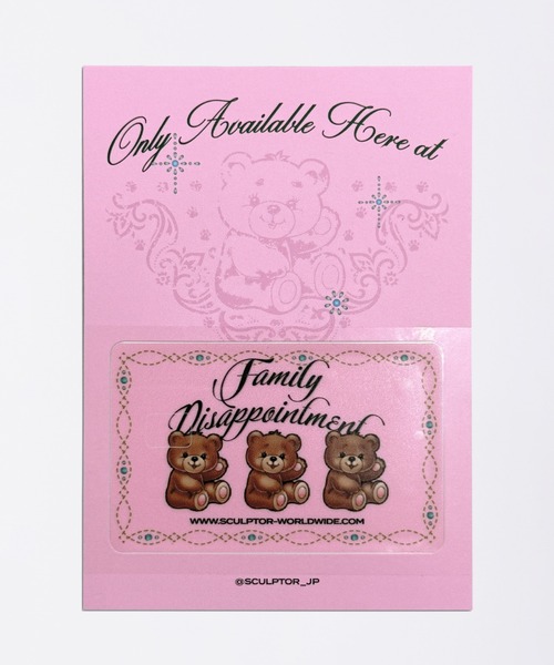 SCULPTOR（スカルプター） ステッカー Teddy Card Sticker : ZOZOTOWN