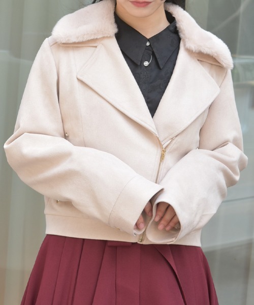 axes femme（アクシーズ ファム） ダッフルコート コート ファー襟 