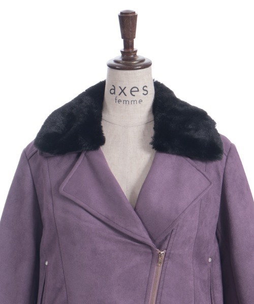 axes femme（アクシーズ ファム） ダッフルコート コート ファー襟