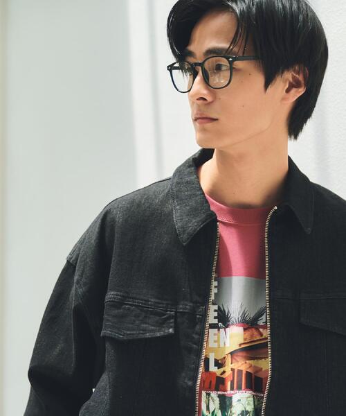 【日本未発売】オーガニックコットン ステーションジャケット ジージャン風 THE SHOP TK デニムジャケット gジャン オーガニックコットンデニム