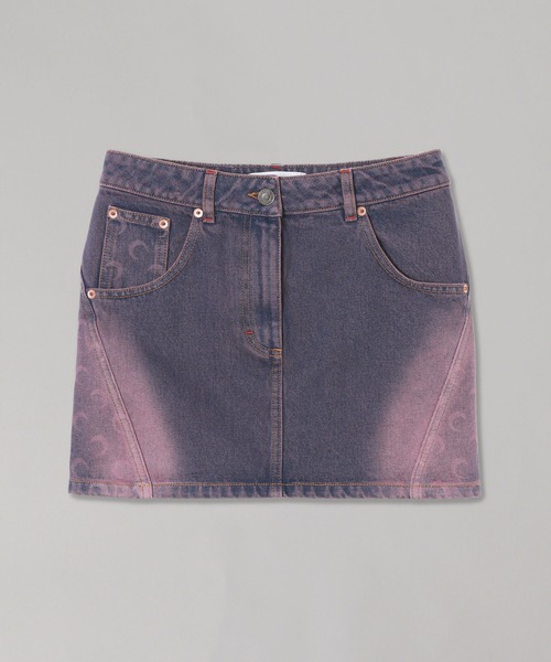 MARINE SERRE(マリーンセル) スカート MOON LASER DENIM MINI SKIRT MARINE SERRE(マリーンセル) スカート MOON LASER DENIM MINI SKIRT