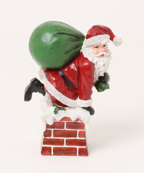 クリスマス　サンタクロース　置物　イルミネーション　アンティーク 木彫り アンティーク クリスマスデコレーション （サンタクロース置物