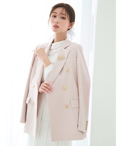 「CELFORD」 テーラードジャケット 36 ベージュ レディース_画像2