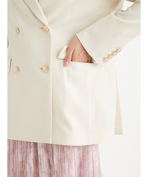 「CELFORD」 テーラードジャケット 36 ベージュ レディース_画像10