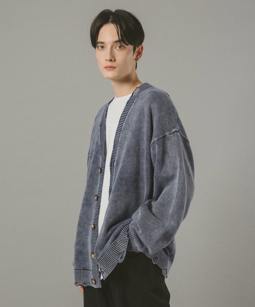 TENDERLOIN T-RANK KNIT ウールカーディガン グレー M TENDERLOIN