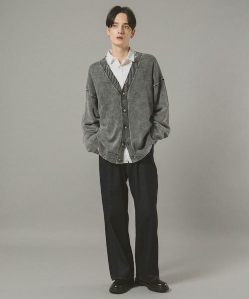 レザーカーディガン 希少 破格 1950s 50s 60's KINGS ROAD | アルパカニットカーディガン - 古着屋