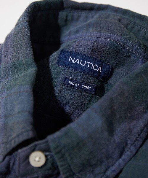 「NAUTICA」 半袖シャツ - ネイビー メンズ_画像5