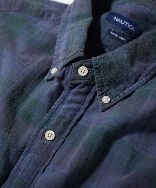 「NAUTICA」 半袖シャツ - ネイビー メンズ_画像7