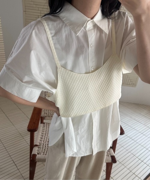 「lawgy」 キャミソール FREE アイボリー レディース_画像3