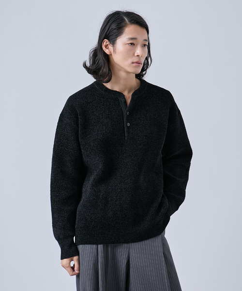 B.C STOCK（ベーセーストック） セーター ニット モール ヘンリー