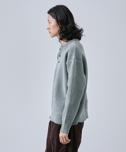 B.C STOCK（ベーセーストック） セーター ニット モール ヘンリー