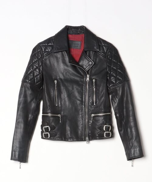 ALLSAINTS（オールセインツ） レザーブルゾン - ブラック レディース
