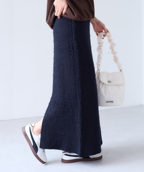 カステルバジャック レディース ニット スカート ベスト 上下セット ネイビー カステルバジャック レディース ニット スカート ベスト 上下セット