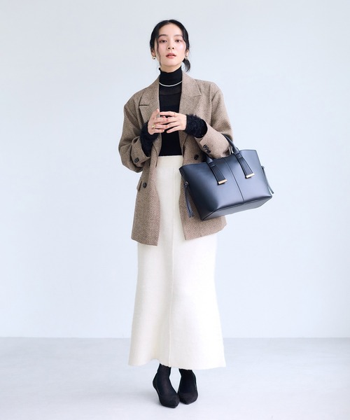 VIS（ビス） スカート チェックアソートシャギーニットスカート