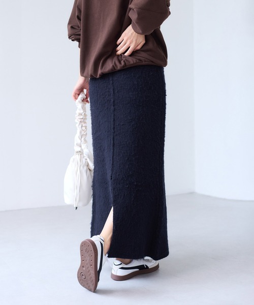 VIS（ビス） スカート チェックアソートシャギーニットスカート