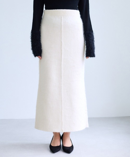 VIS（ビス） スカート チェックアソートシャギーニットスカート