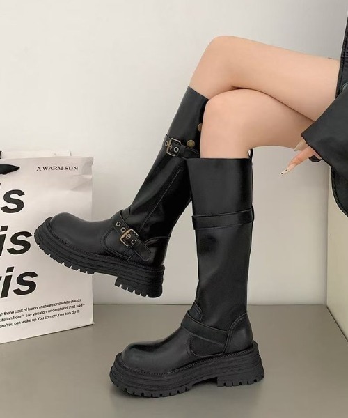 ブーツ 2WAYベルトロングブーツ レディース : ZOZOTOWN Yahoo!店