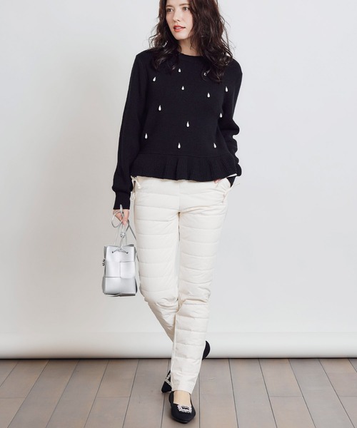 PICCIN（ピッチン） パンツ ポケットリボンダウンパンツ レディース