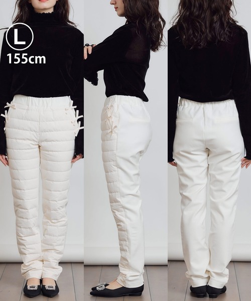 PICCIN（ピッチン） パンツ ポケットリボンダウンパンツ レディース