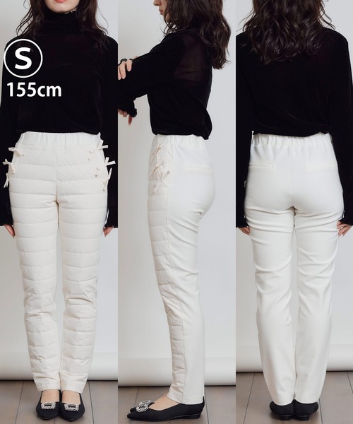 PICCIN（ピッチン） パンツ ポケットリボンダウンパンツ レディース