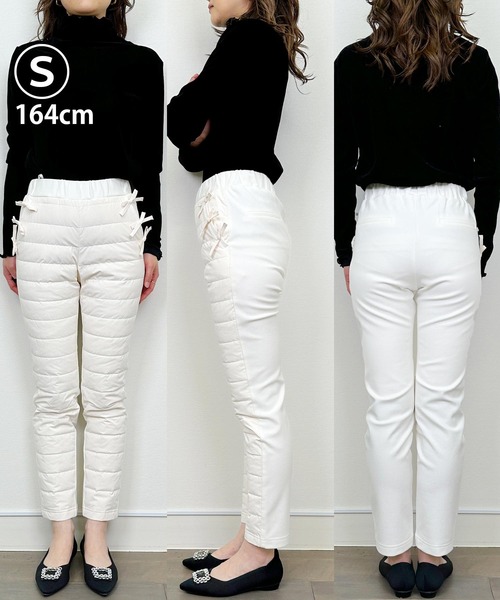 PICCIN（ピッチン） パンツ ポケットリボンダウンパンツ レディース