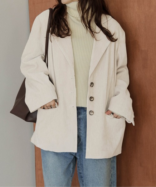 La-gemme（ラジェム） ジャケット テーラードジャケット ベロア