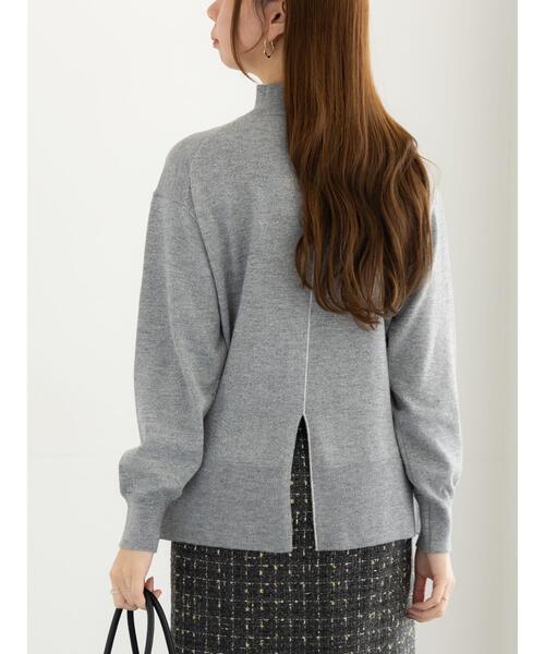 Te chichi（テチチ） ニット セーター バックスリットスタンドネック