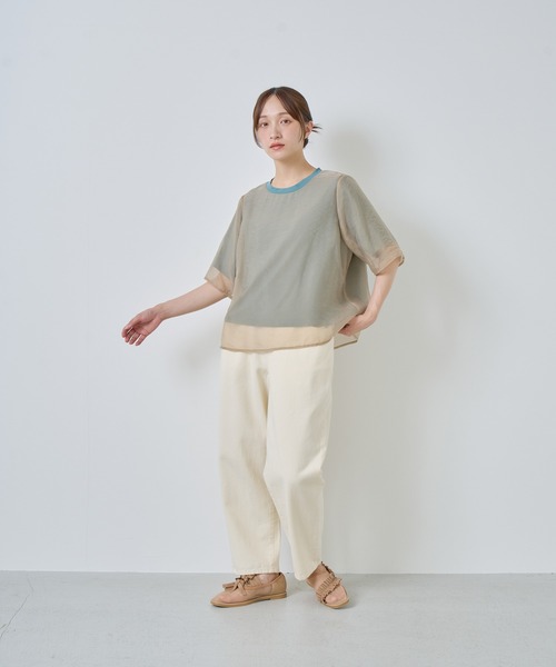 tシャツ 「KELEN / ケレン」シアーレイヤードトップス レディースの画像