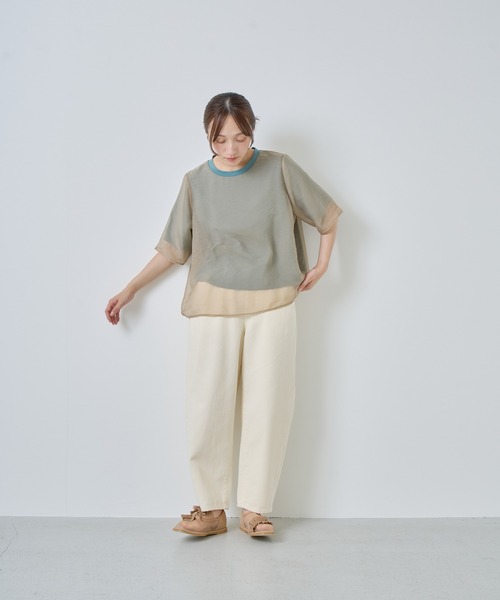 tシャツ 「KELEN / ケレン」シアーレイヤードトップス レディースの画像