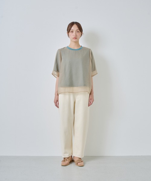tシャツ 「KELEN / ケレン」シアーレイヤードトップス レディースの画像