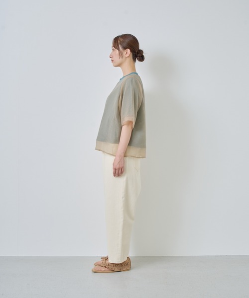 tシャツ 「KELEN / ケレン」シアーレイヤードトップス レディースの画像